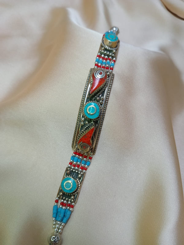 Nepali bracelet with multi stone